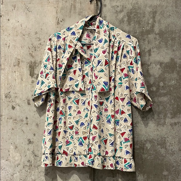 Alfred Dunner Tops - Colorful Geometric Print Shirt